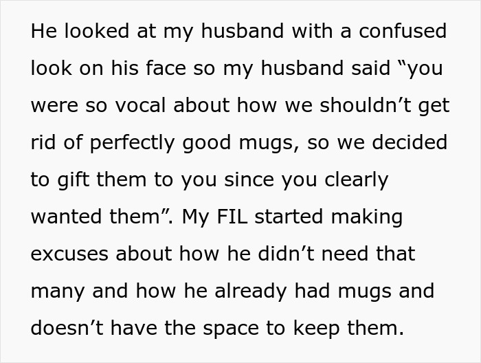 “You Clearly Wanted Them”: Family Gets Petty Revenge On Grumpy FIL By Gifting Him 17 Used Mugs