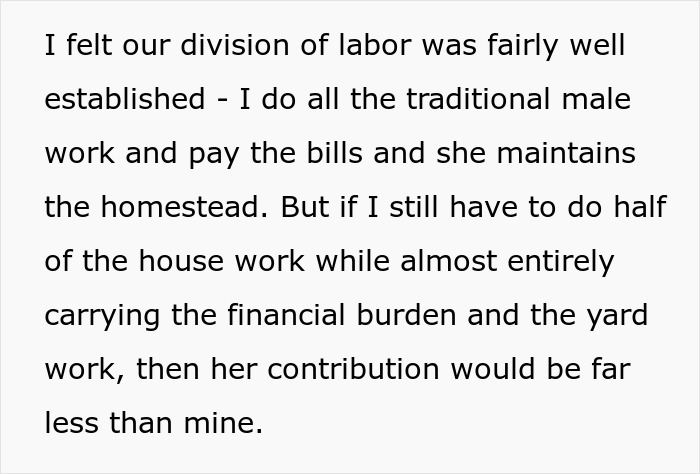 Man Balancing Long Hours and Bills Faces GF's "Equal" Chores Request, Turns To Internet For Advice
