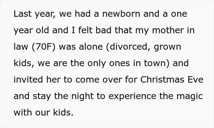 Overbearing MIL Made Whole Christmas About Herself Last Year And This Year Got Uninvited Overbearing MIL Made Whole Christmas About Herself Last Year And This Year Got Uninvited
