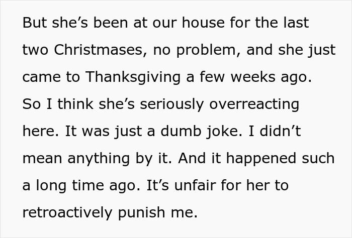 Daughter Decides To Skip Christmas Over Joke Her Mom Made 2 Years Ago, Mom Asks For Advice