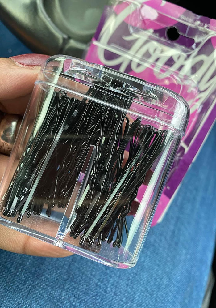 Goody Bobby Pin Box With Magnetic Top: Hairstyling savior your bag needs, holding your locks in place with a slide proof grip without causing any pain. Transform your tresses with endless style possibilities on the fly!