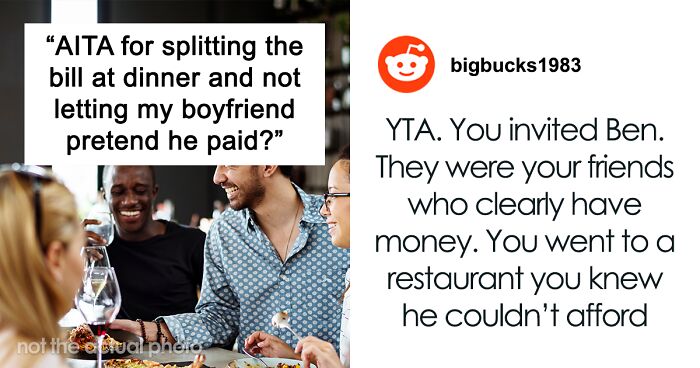 Woman Refuses To Let BF Pretend He Paid For Dinner To ‘Save Face’, Asks If She Was Wrong