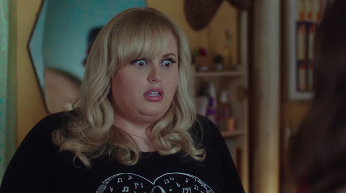 Rebel Wilson Looking confused at someone 