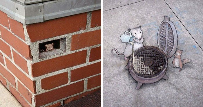 50 Doodled Creatures That Popped Up In Unexpected Places, By David Zinn (New Pics)