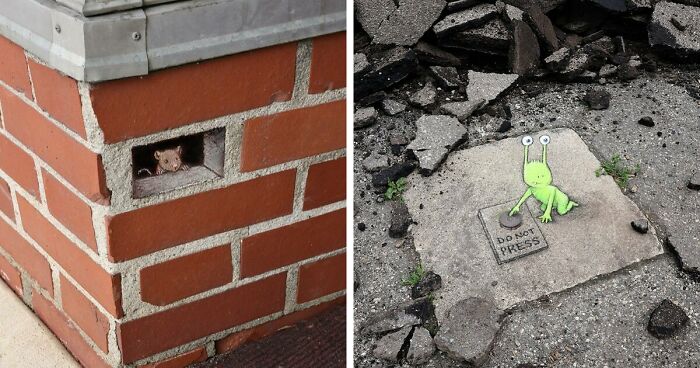50 Doodled Creatures That Popped Up In Unexpected Places, By David Zinn (New Pics)
