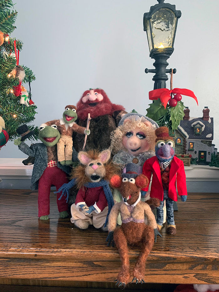 “God Bless Us, Everyone”. Needle-Felted Characters From “A Muppet Christmas Carol”, By Me
