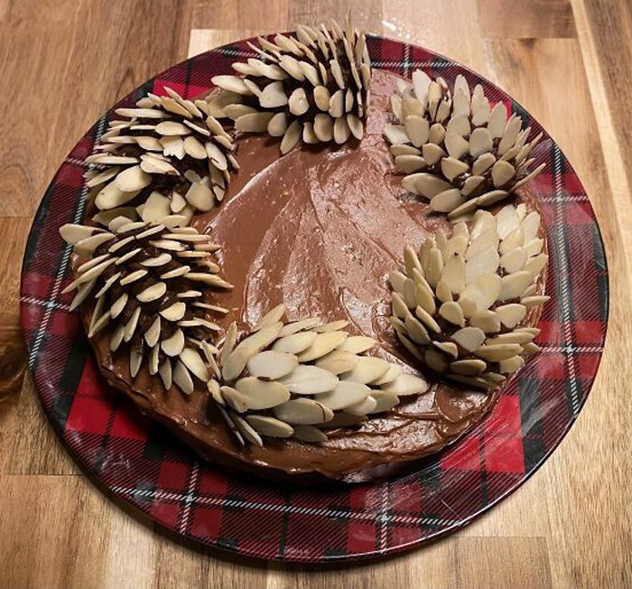 Every Christmas Eve, I Make Julia Child's Queen Of Sheba Cake With Chocolate Almond Pine Cones