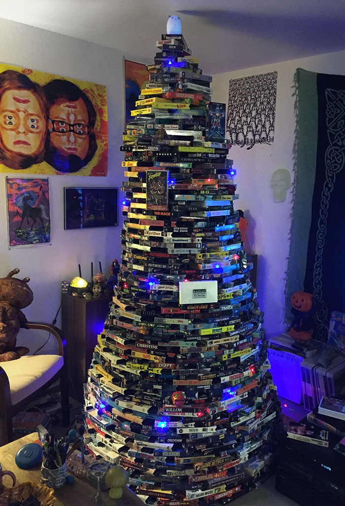 I Made A VHS Tape Christmas Tree This Year