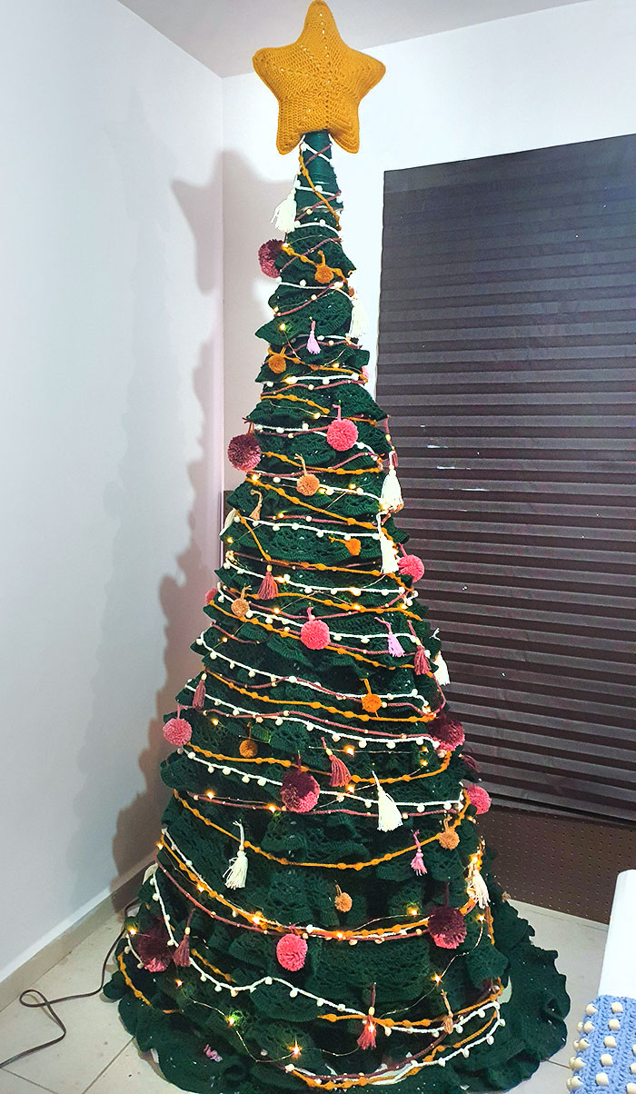 This Year, I Crocheted A 6-Foot Tall Christmas Tree