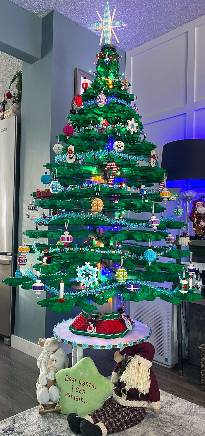 Life-Sized LEGO Christmas Tree