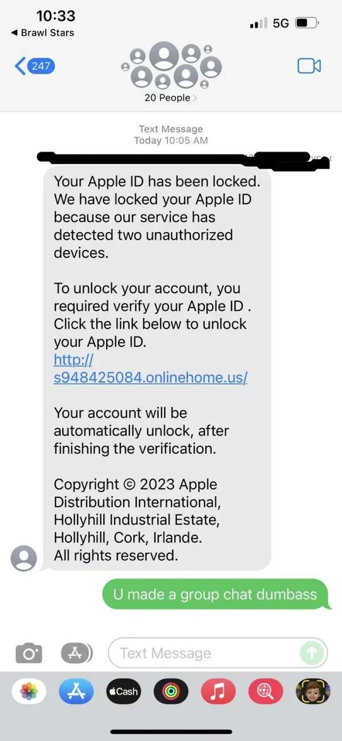 Attempted To Steal 20+ Apple Ids