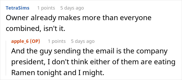 Man Gets An Email From Company President Asking To Fund Owner’s Christmas Gift, Goes On A Rant Man Gets An Email From Company President Asking To Fund Owner’s Christmas Gift, Goes On A Rant