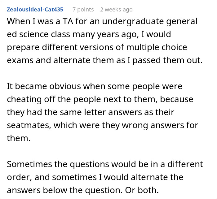 "With 5 Minutes Left, I Grabbed A New Test": Student Gets Revenge On Cheating Classmates "With 5 Minutes Left, I Grabbed A New Test": Student Gets Revenge On Cheating Classmates
