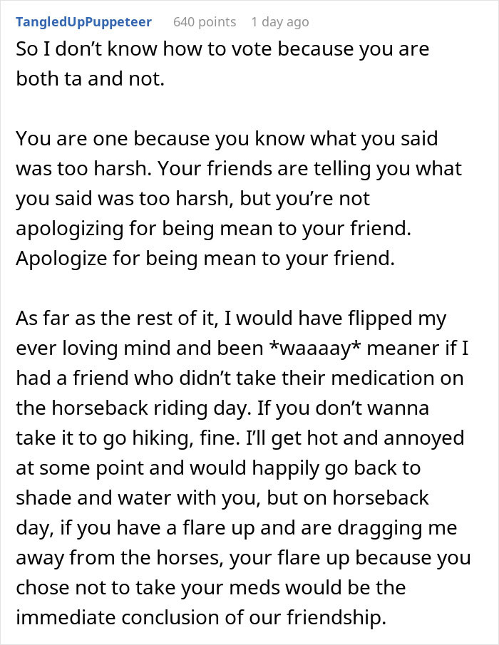 Woman Ruins A Trip After Conveniently "Forgetting" To Take Her Meds, Friend Loses It Woman Ruins A Trip After Conveniently "Forgetting" To Take Her Meds, Friend Loses It