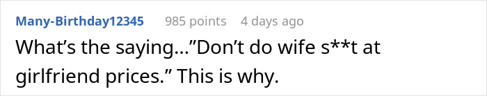 Comment about a guy deciding to finally propose after 30 years and four kids, met with an eye roll reaction. Comment about a guy deciding to finally propose after 30 years and four kids, met with an eye roll reaction.