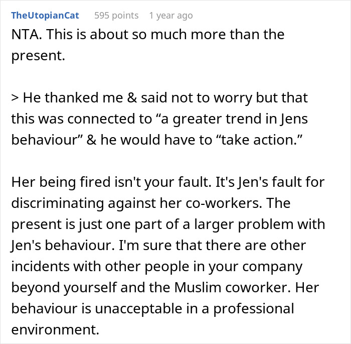 Man’s Uncomfortable Gift Exchange With Devout Christian Ends In Worker Getting Fired Man’s Uncomfortable Gift Exchange With Devout Christian Ends In Worker Getting Fired