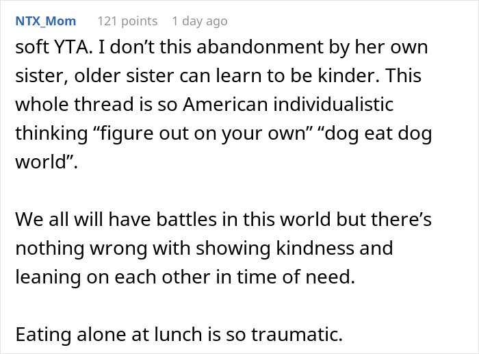 Dad Demands Daughter Invite Friendless Sister To Sit With Her At “Popular” Table, Mom Intervenes Dad Demands Daughter Invite Friendless Sister To Sit With Her At “Popular” Table, Mom Intervenes