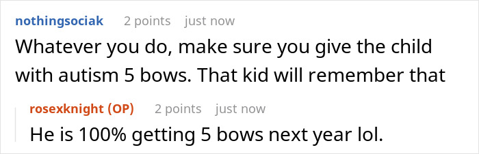 “No One Gets Bows This Year”: Woman Takes Petty Revenge On Entitled SILs “No One Gets Bows This Year”: Woman Takes Petty Revenge On Entitled SILs