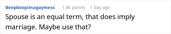 "[Am I The Jerk] For Wanting My Wife To Call Me 'Husband' Instead Of 'Partner'?"