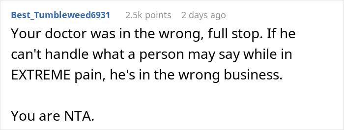 Husband Thinks Wife Should Apologize To Her Doctor For Cursing At Him While Giving Birth