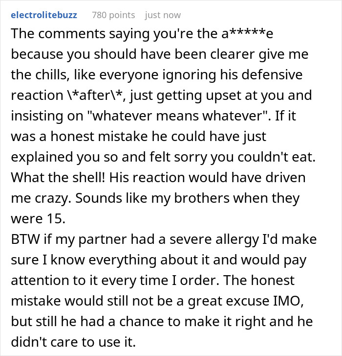 “AITA For Telling My Boyfriend To Order 'Whatever He Wants', Then Getting Upset With His Choice?”