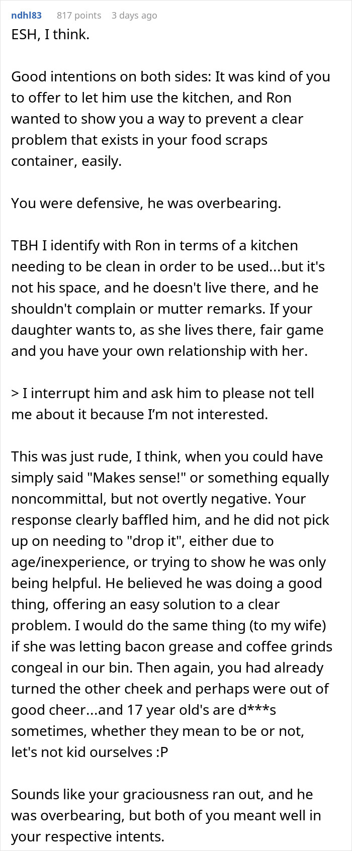 “Am I The Jerk For Telling My Daughter's Boyfriend To Go Home?” “Am I The Jerk For Telling My Daughter's Boyfriend To Go Home?”
