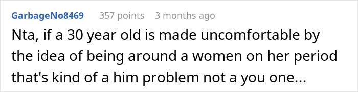 Woman Asks If It's Wrong To Leave Menstrual Pads Out Where A Male Guest Could See Them Woman Asks If It's Wrong To Leave Menstrual Pads Out Where A Male Guest Could See Them
