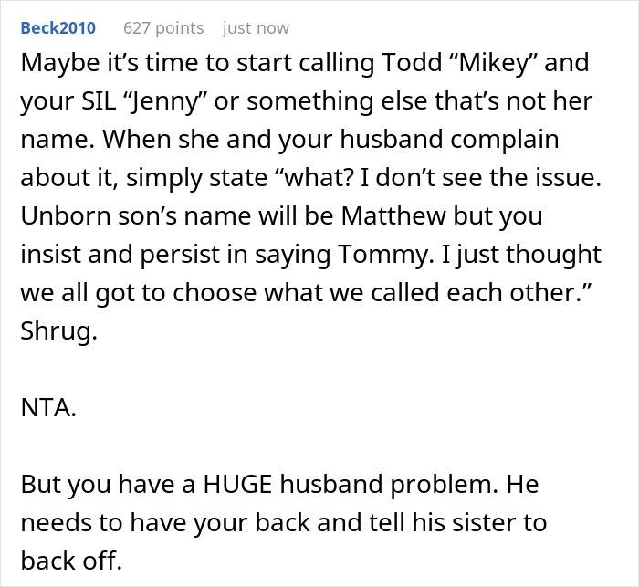 Woman Decides To Pick A Name For Her SIL's Unborn Baby, Her Christmas Party Gets Boycotted In Return Woman Decides To Pick A Name For Her SIL's Unborn Baby, Her Christmas Party Gets Boycotted In Return