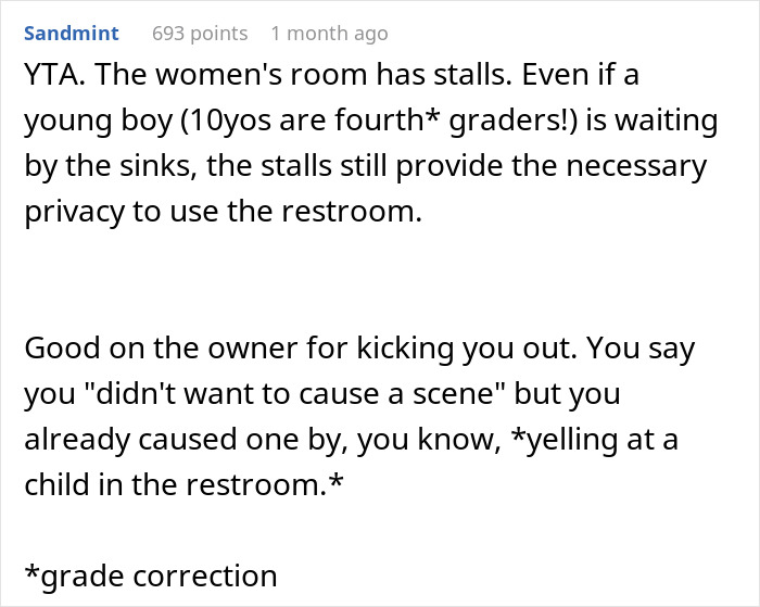 "Are You A Girl?": Woman Goes After A Boy In The Women's Bathroom, Is Surprised It Backfires "Are You A Girl?": Woman Goes After A Boy In The Women's Bathroom, Is Surprised It Backfires