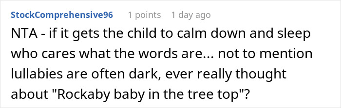 Man Sings A Lullaby To His Niece, Family Drama Ensues When His Sister Finds The Lyrics Horrifying