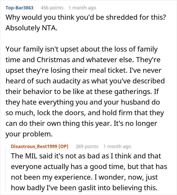 Family Tired Of Hosting Ungrateful Relatives For Christmas Decide To Cancel, Drama Ensues Family Tired Of Hosting Ungrateful Relatives For Christmas Decide To Cancel, Drama Ensues