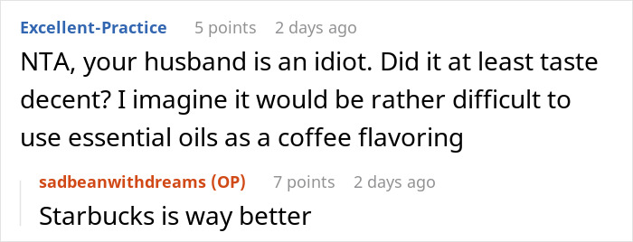 Husband Uses Essential Oil Instead Of Actual Peppermint In Wife’s Gift, She Has A Panic Attack Husband Uses Essential Oil Instead Of Actual Peppermint In Wife’s Gift, She Has A Panic Attack