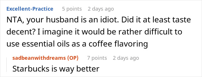 Husband Uses Essential Oil Instead Of Actual Peppermint In Wife’s Gift, She Has A Panic Attack