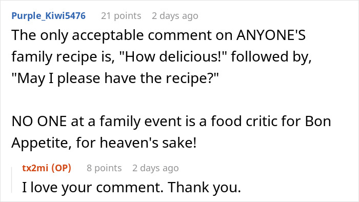 Cousin Keeps Criticizing Man’s Wife’s Asian Food For Not Being 'Authentic' Enough, Gets Humbled
