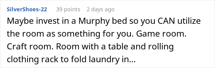 “It Is My Room”: Mom Refuses To Accept That Daughter’s Guest Room Is Not Just Hers “It Is My Room”: Mom Refuses To Accept That Daughter’s Guest Room Is Not Just Hers