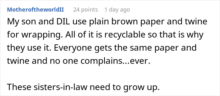 “No One Gets Bows This Year”: Woman Takes Petty Revenge On Entitled SILs “No One Gets Bows This Year”: Woman Takes Petty Revenge On Entitled SILs