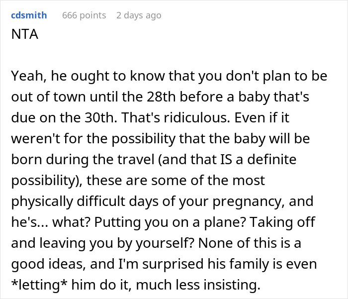 Heavily Pregnant Woman Wonders If She's A Jerk For Asking Her Fiancé To Spend Christmas With Her Heavily Pregnant Woman Wonders If She's A Jerk For Asking Her Fiancé To Spend Christmas With Her