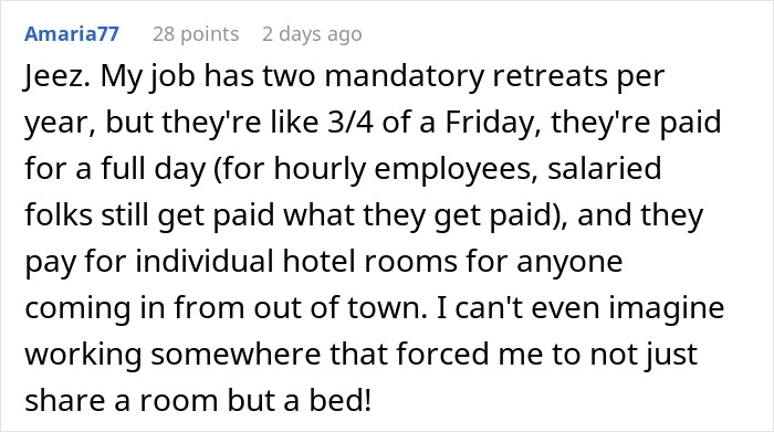 "Mandatory But Unpaid”: Work Trip Leaves Teachers Horrified After They Learn Where They’ll Sleep "Mandatory But Unpaid”: Work Trip Leaves Teachers Horrified After They Learn Where They’ll Sleep
