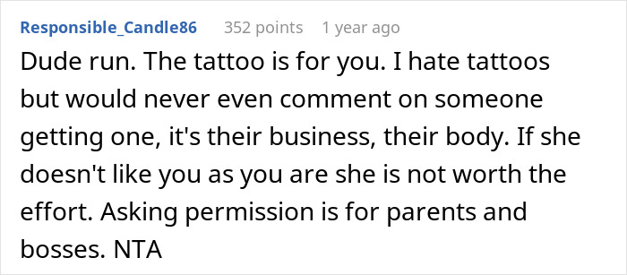 “Turns Out It's A Big Deal”: Guy About To Lose His Girlfriend Over New Tattoo