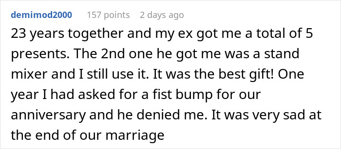 Woman Waits A Full Year To Get Back At Husband For Selfish Christmas Gift, Makes Him Furious Woman Waits A Full Year To Get Back At Husband For Selfish Christmas Gift, Makes Him Furious