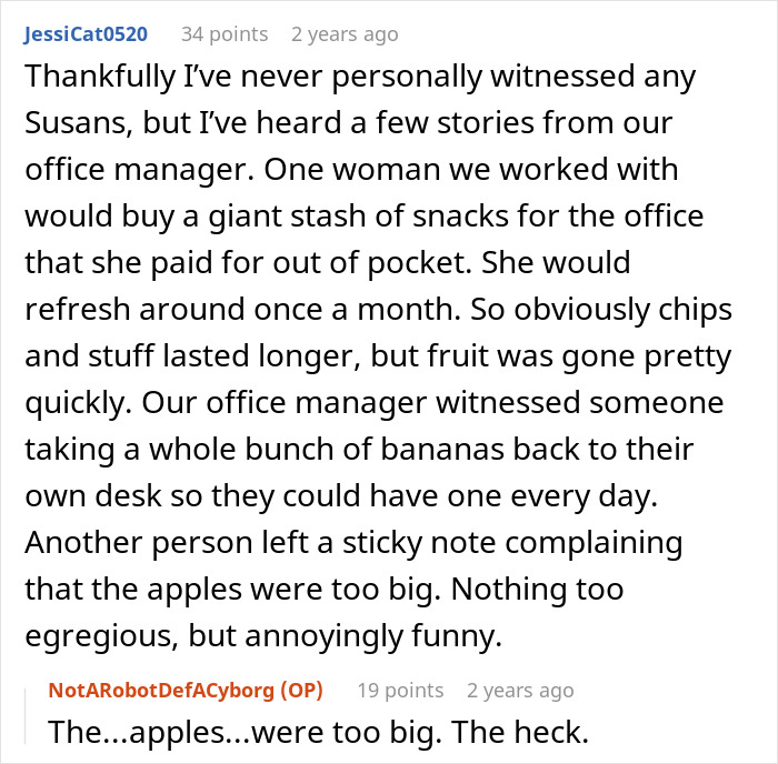 Woman, Notorious For Stealing Workers’ Snacks, Gets Brutally Shamed At Work Party Woman, Notorious For Stealing Workers’ Snacks, Gets Brutally Shamed At Work Party