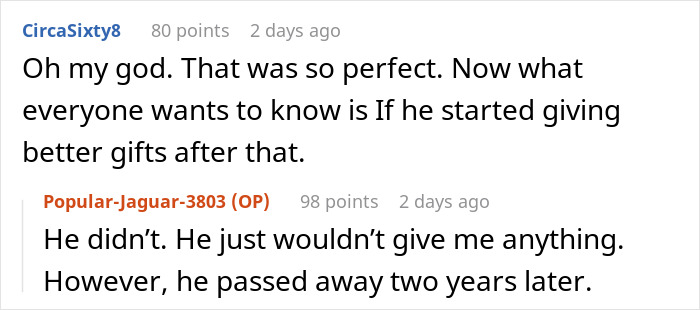 Woman Waits A Full Year To Get Back At Husband For Selfish Christmas Gift, Makes Him Furious Woman Waits A Full Year To Get Back At Husband For Selfish Christmas Gift, Makes Him Furious