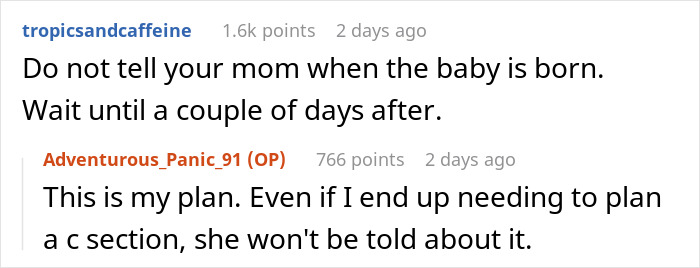 Woman Shares Her Delusional Parents Want Her To Have A C-Section So It Will Fit Their Plans Woman Shares Her Delusional Parents Want Her To Have A C-Section So It Will Fit Their Plans
