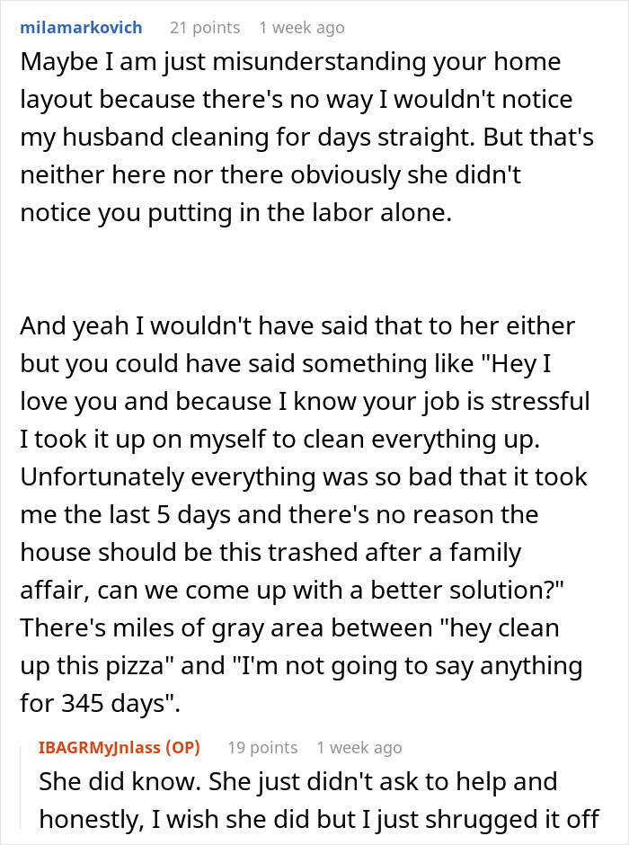 Couple Spends 5 Days Cleaning Up After Christmas Dinner, Man Refuses To Host Again Couple Spends 5 Days Cleaning Up After Christmas Dinner, Man Refuses To Host Again