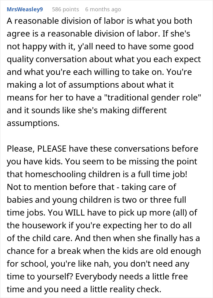 Man Balancing Long Hours and Bills Faces GF's "Equal" Chores Request, Turns To Internet For Advice Man Balancing Long Hours and Bills Faces GF's "Equal" Chores Request, Turns To Internet For Advice
