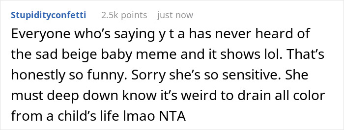 Woman Doesn’t Understand Why Her Sister Got So Heated Over Her Calling Her Kid A “Sad Beige Baby” Woman Doesn’t Understand Why Her Sister Got So Heated Over Her Calling Her Kid A “Sad Beige Baby”