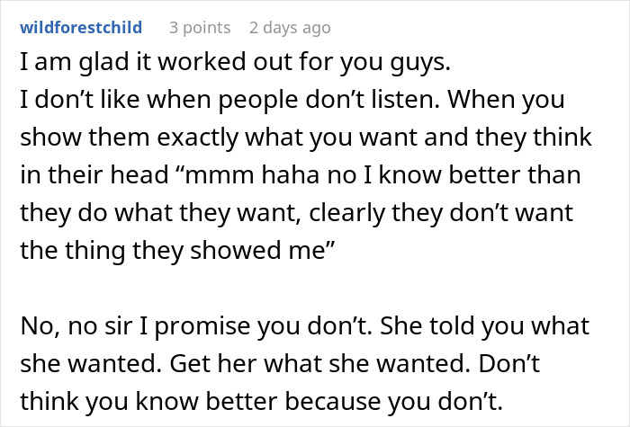 GF Is Very Disappointed By BF's Holiday Gift, Gets A Reality Check GF Is Very Disappointed By BF's Holiday Gift, Gets A Reality Check