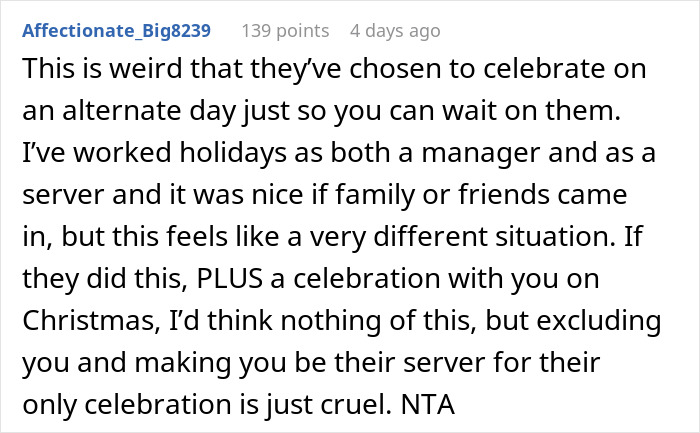 "You Are The Help": Woman Shares In-Laws Planned For Her To Serve Them During Christmas Dinner "You Are The Help": Woman Shares In-Laws Planned For Her To Serve Them During Christmas Dinner