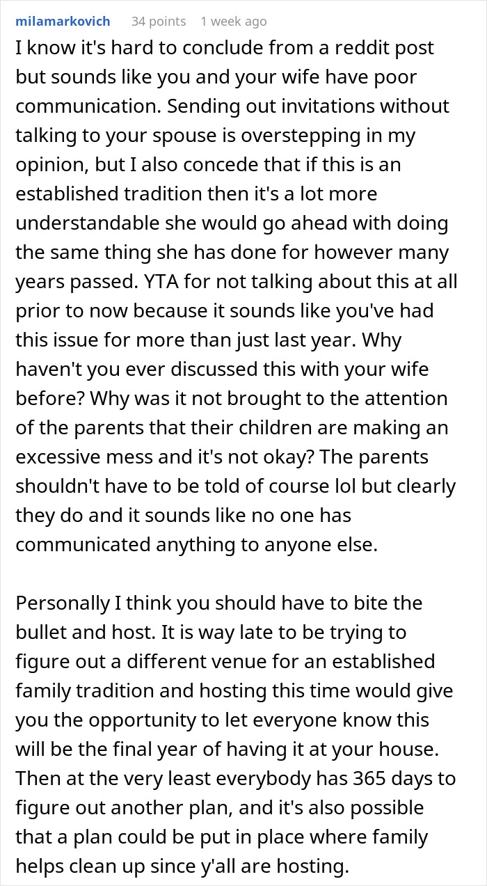 Couple Spends 5 Days Cleaning Up After Christmas Dinner, Man Refuses To Host Again Couple Spends 5 Days Cleaning Up After Christmas Dinner, Man Refuses To Host Again