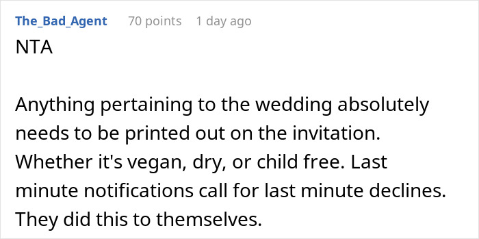 “Am I The Jerk For Last Minute Declining To Go To A Friend’s Dry Wedding On New Year’s Eve?” “Am I The Jerk For Last Minute Declining To Go To A Friend’s Dry Wedding On New Year’s Eve?”